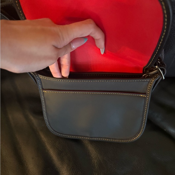 Coach x Disney Mickey Black Leather Crossbody Bag with Ear Details - Picture 7 of 9